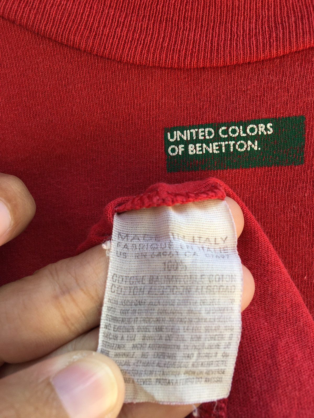 Benetton Rare United Color of Benetton Spellout Tshirt Size US M / EU 48-50 / 2 - 15 Thumbnail