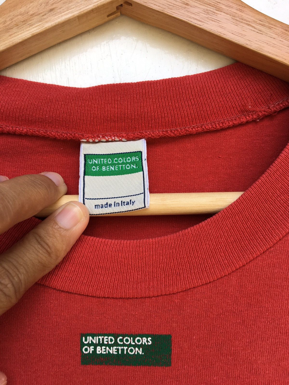Benetton Rare United Color of Benetton Spellout Tshirt Size US M / EU 48-50 / 2 - 9 Thumbnail