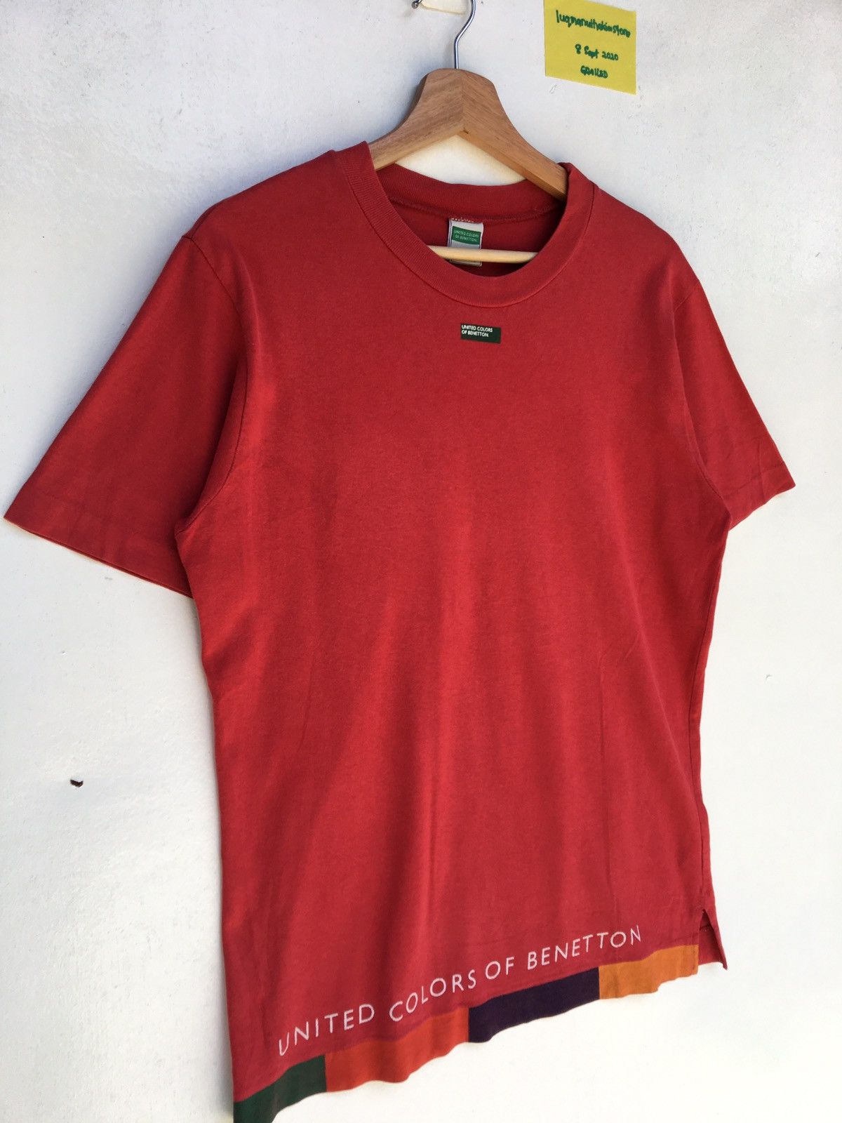 Benetton Rare United Color of Benetton Spellout Tshirt Size US M / EU 48-50 / 2 - 2 Thumbnail