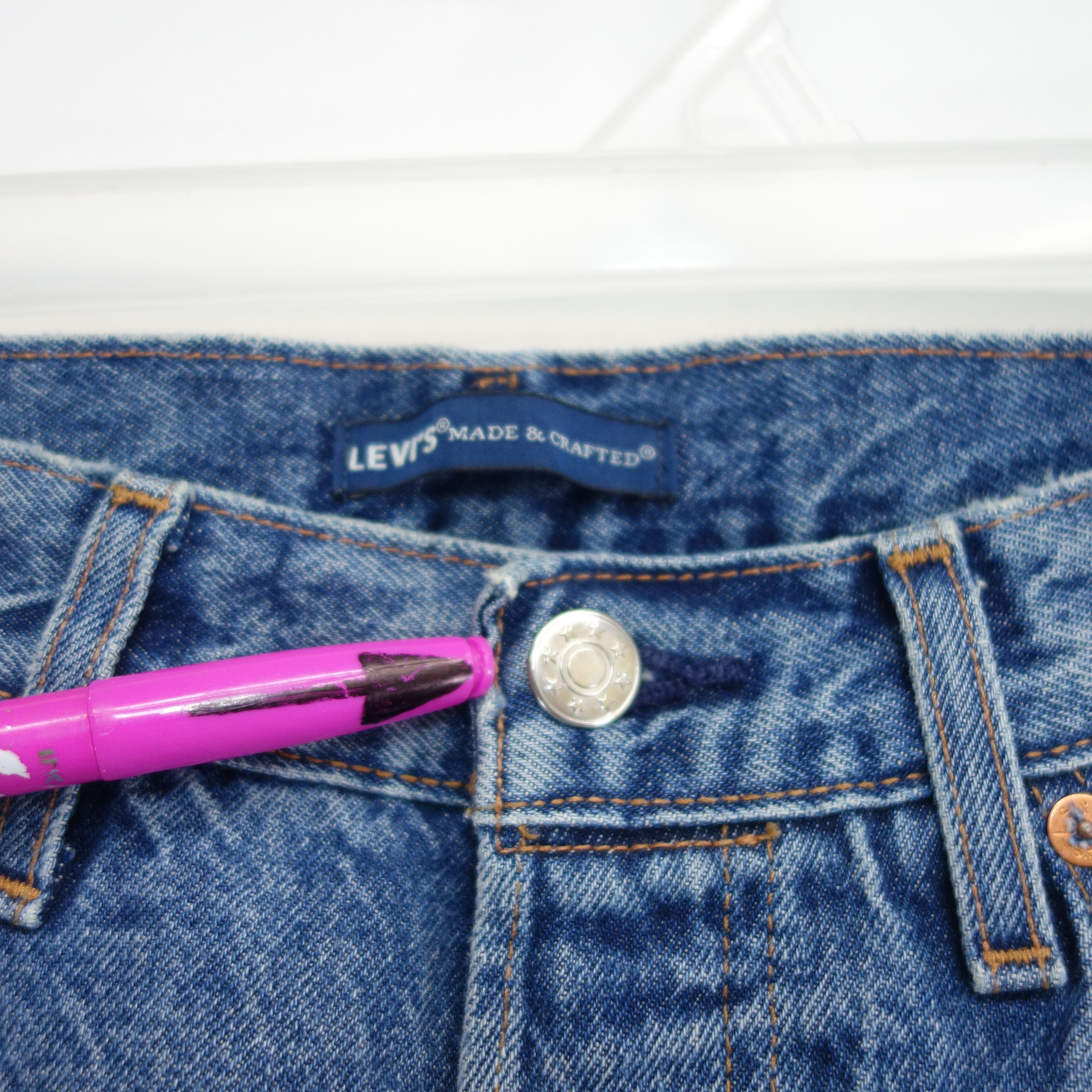 Levi's × Levi's Made & Crafted × Vintage Lot 501 Button Fly Taper Leg Denim Jeans 30 x 34 Size US 30 / EU 46 - 2 Thumbnail