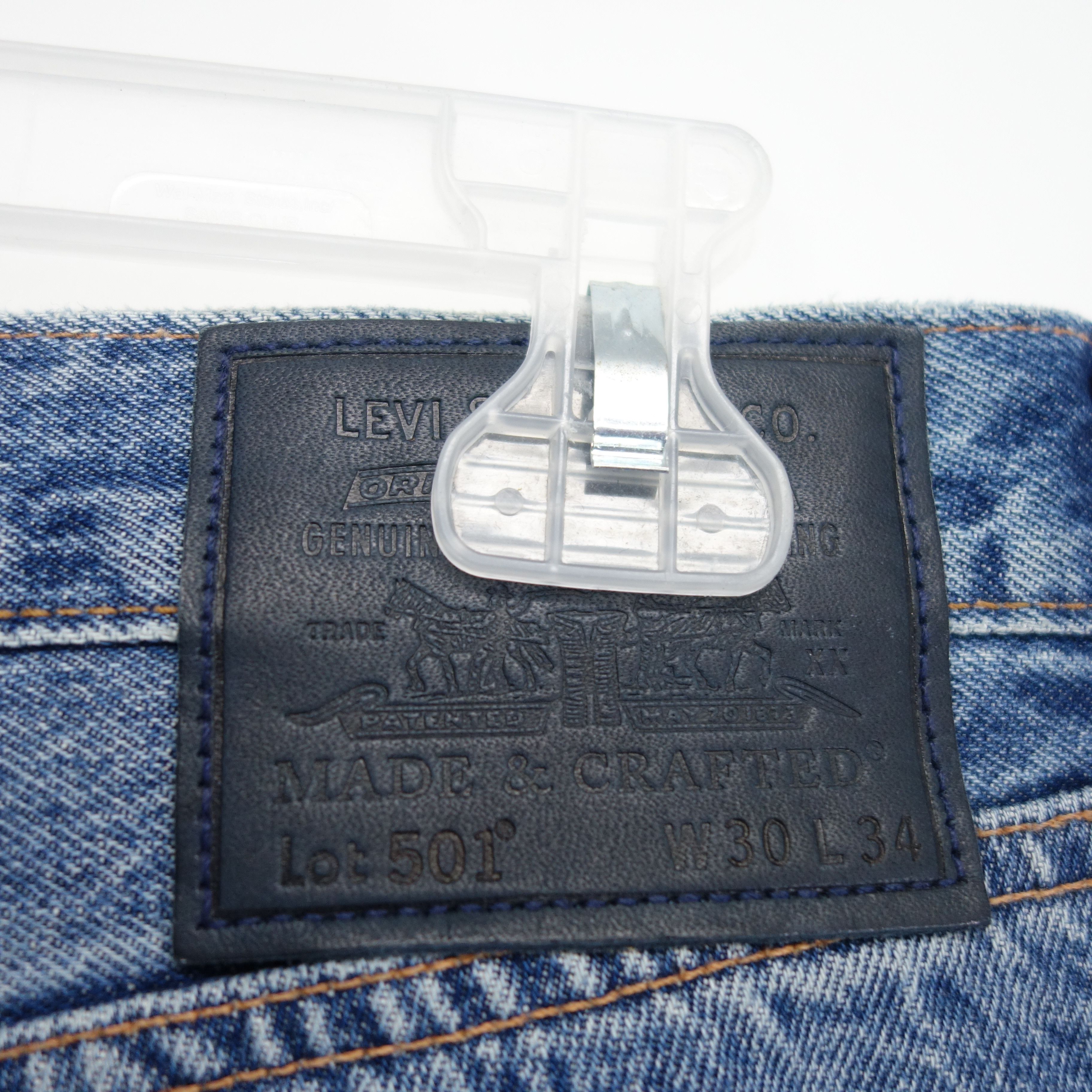 Levi's × Levi's Made & Crafted × Vintage Lot 501 Button Fly Taper Leg Denim Jeans 30 x 34 Size US 30 / EU 46 - 5 Thumbnail