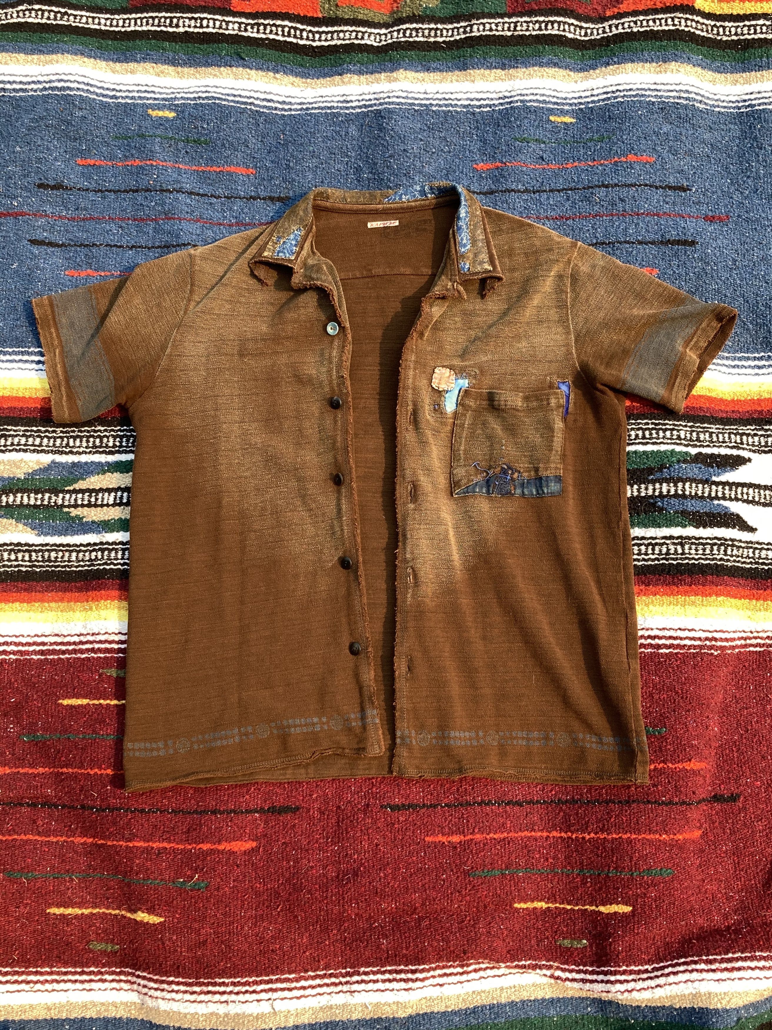 Kapital Kountry Persimmon-Dyed Boro Aloha Shirt 3