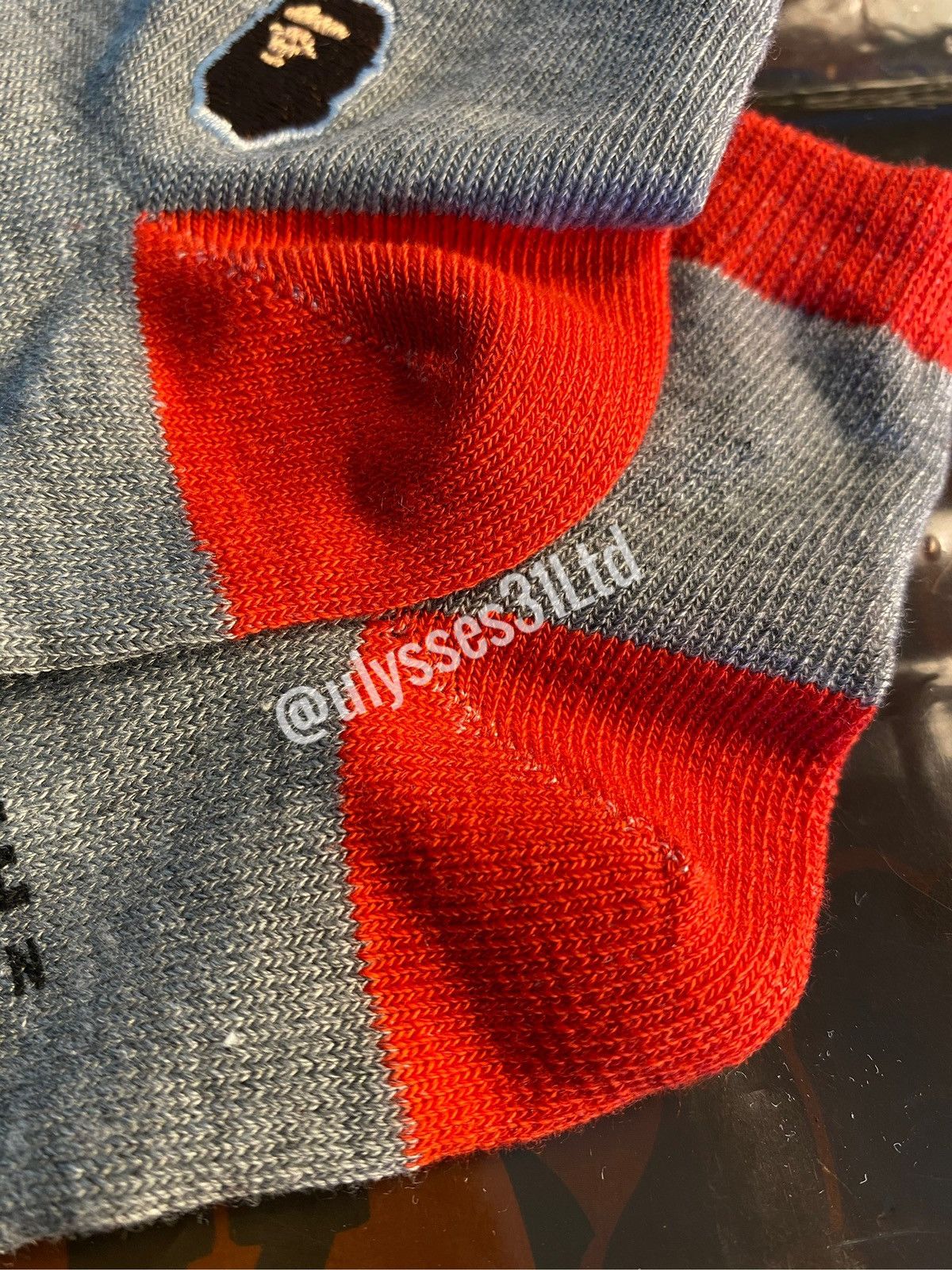 Bape Bape Ape Head Patch Socks New Size ONE SIZE - 4 Thumbnail