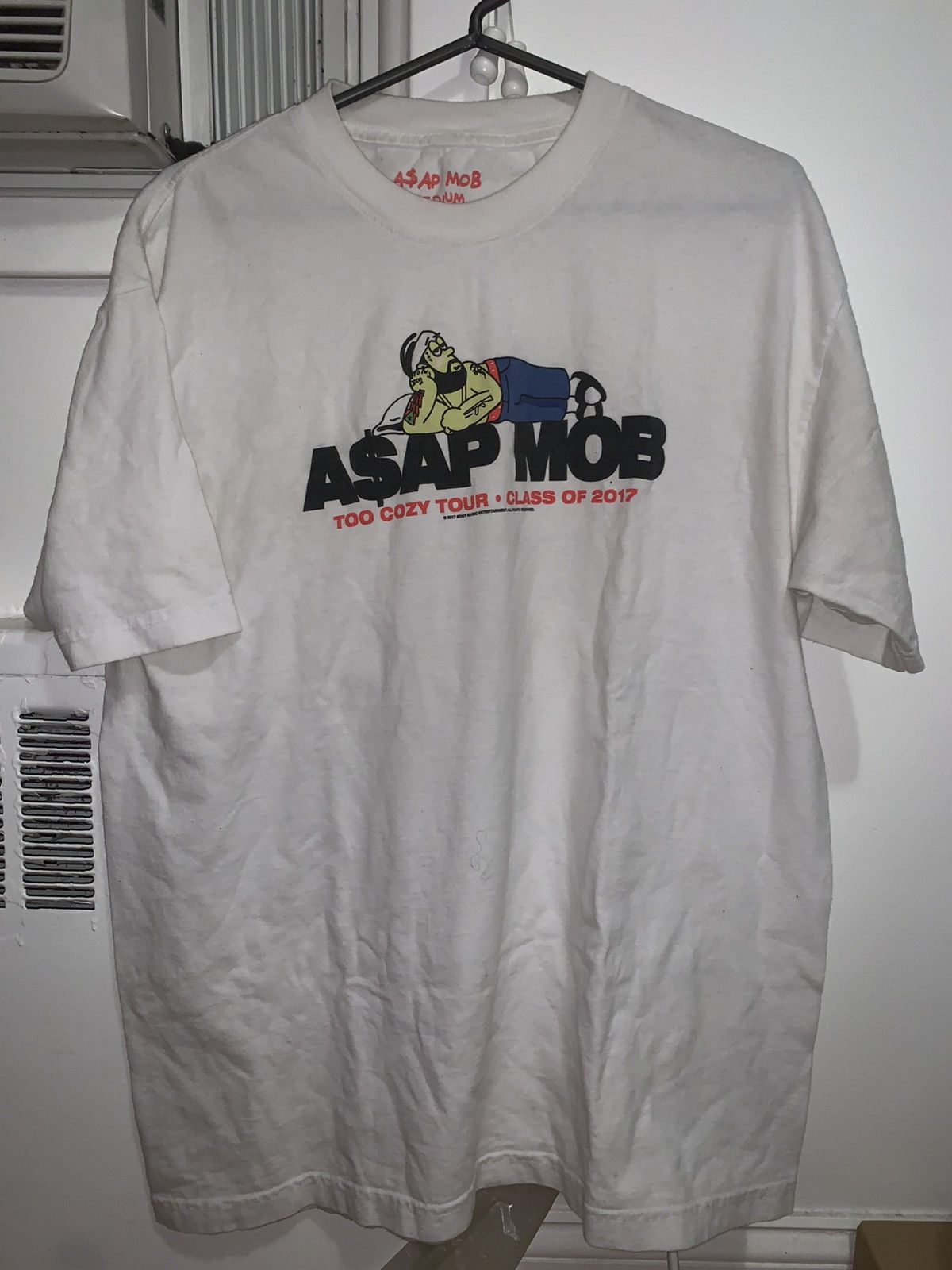 ✈ A$AP MOB TOO COZY TOUR (2017) Tシャツ A$AP MOB TOO COZY TOUR 2017 T-Shirt Large ASAP YAMS RIP rare