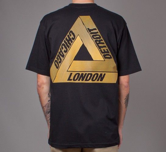 Palace Palace Wax Label T-Shirt in Black. Tri-Ferg L | Grailed