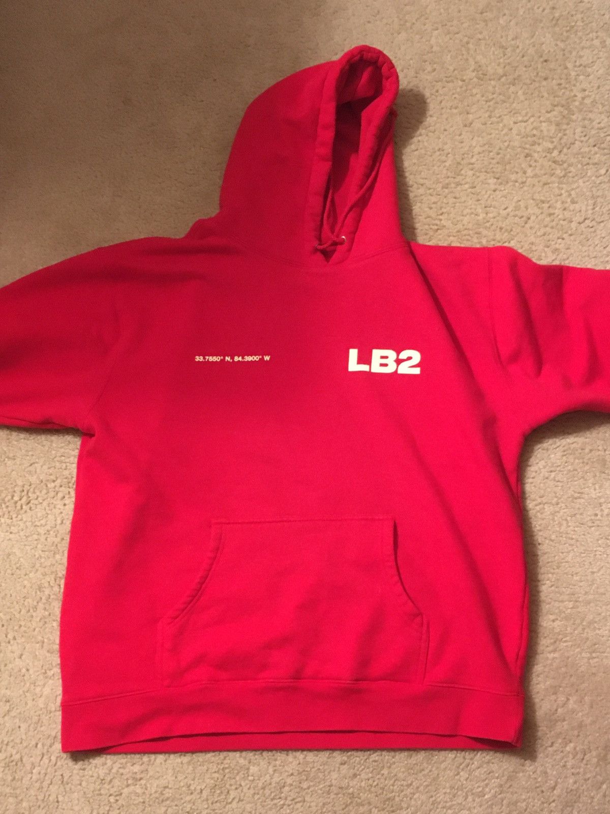 Lil Yachty LB 2 COORDINATES RED HOODIE