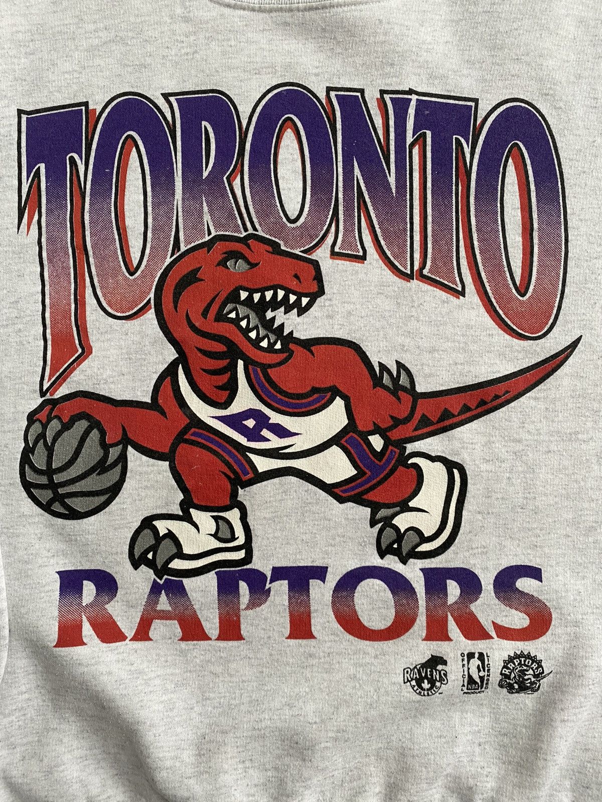 NBA Vintage Toronto Raptors Big Logo Crewneck Ravens Size Large Size US L / EU 52-54 / 3 - 3 Thumbnail