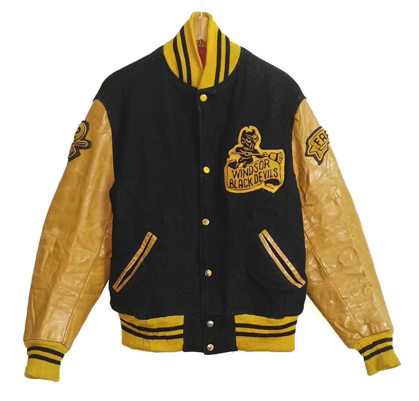 Bomber Jacket × Varsity × Varsity Jacket Vintage Windsor Black Devils