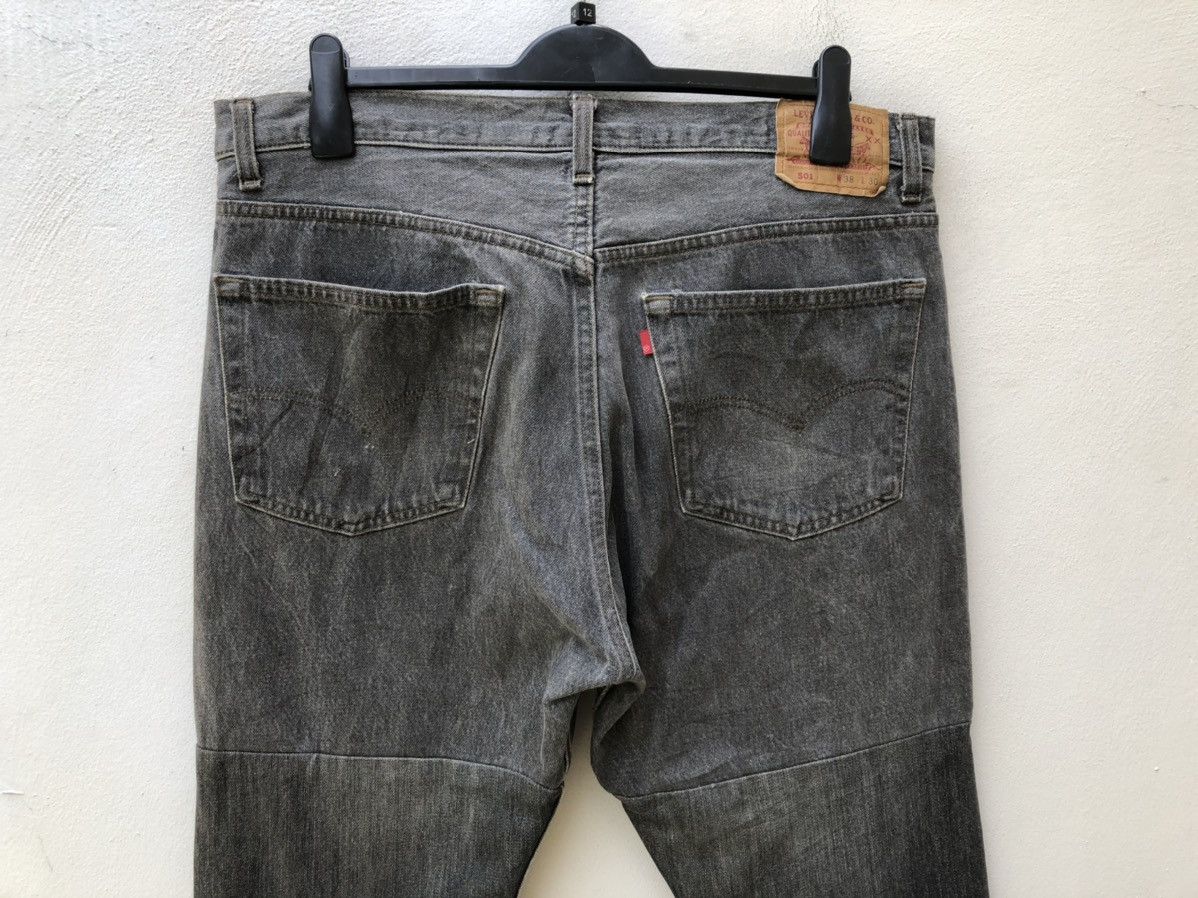 Levi's 80s 90s Levi’s 501 Usa Reconstruct Denim Release Hem Jeans Size US 37 - 9 Thumbnail