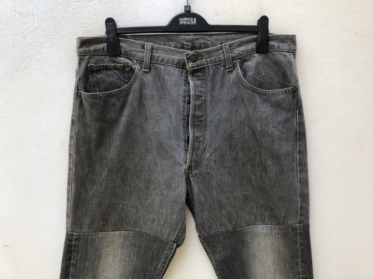 Levi's 80s 90s Levi’s 501 Usa Reconstruct Denim Release Hem Jeans Size US 37 - 2 Thumbnail
