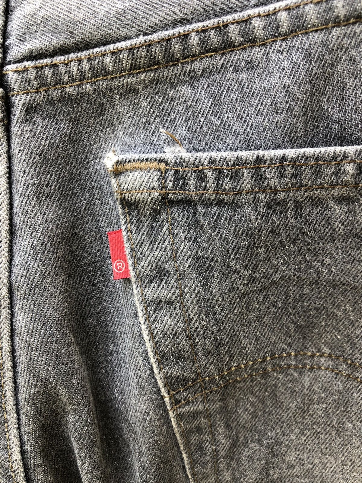 Levi's 80s 90s Levi’s 501 Usa Reconstruct Denim Release Hem Jeans Size US 37 - 11 Thumbnail