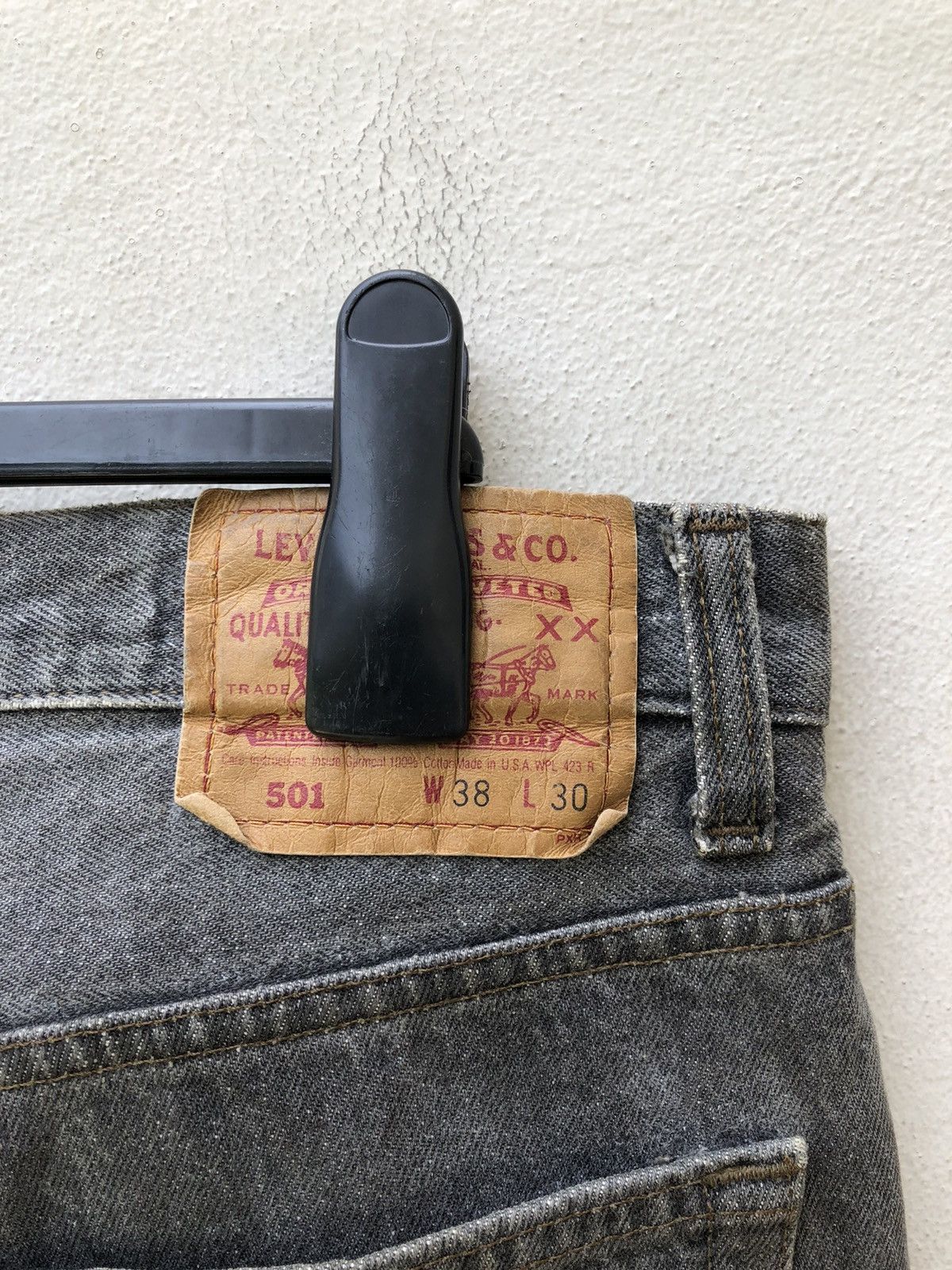 Levi's 80s 90s Levi’s 501 Usa Reconstruct Denim Release Hem Jeans Size US 37 - 10 Thumbnail
