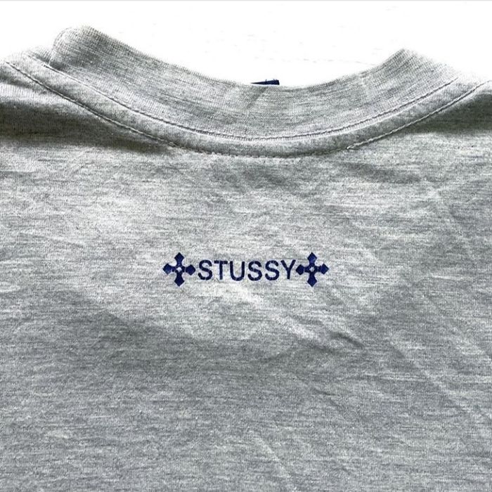 Stussy No 4 Monogram X LV 90s USA T-Shirt