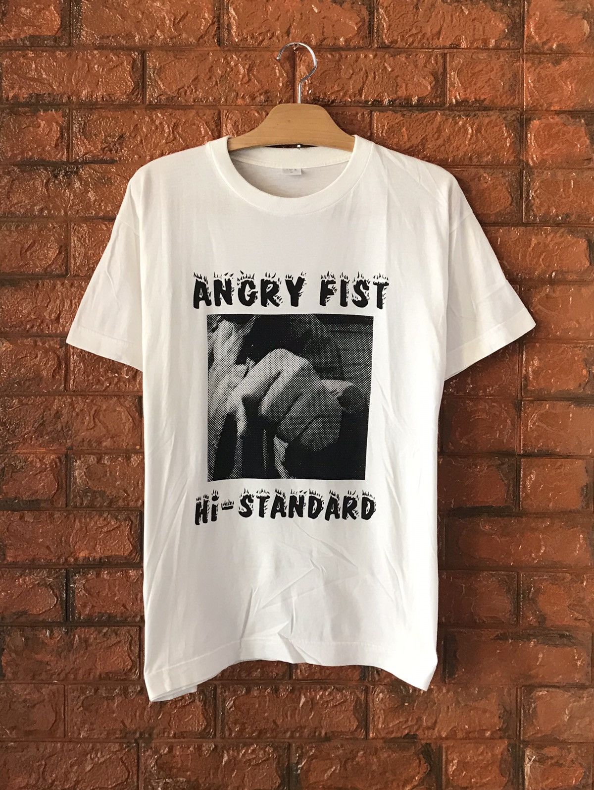 VINTAGE - 【90&#39;s】 hi-standard ANGRY FIST TOUR Tee Vintage 90s Hi-standard : Angry Fist 1997 Band T-shirt