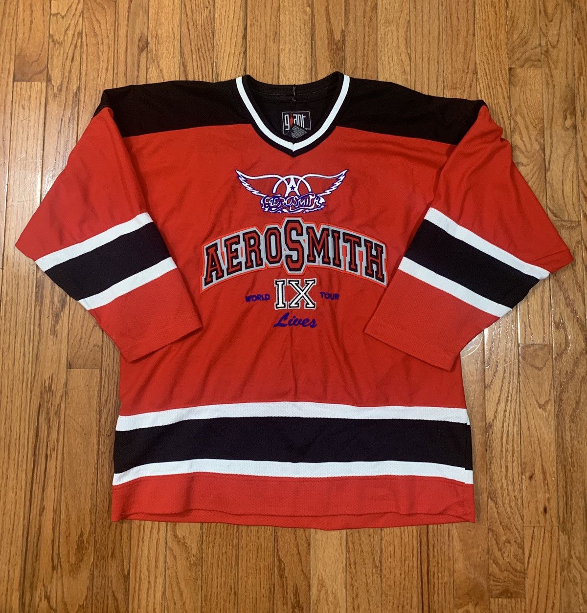 Aerosmith 9 Lives Red Hockey Jersey — BORIZ