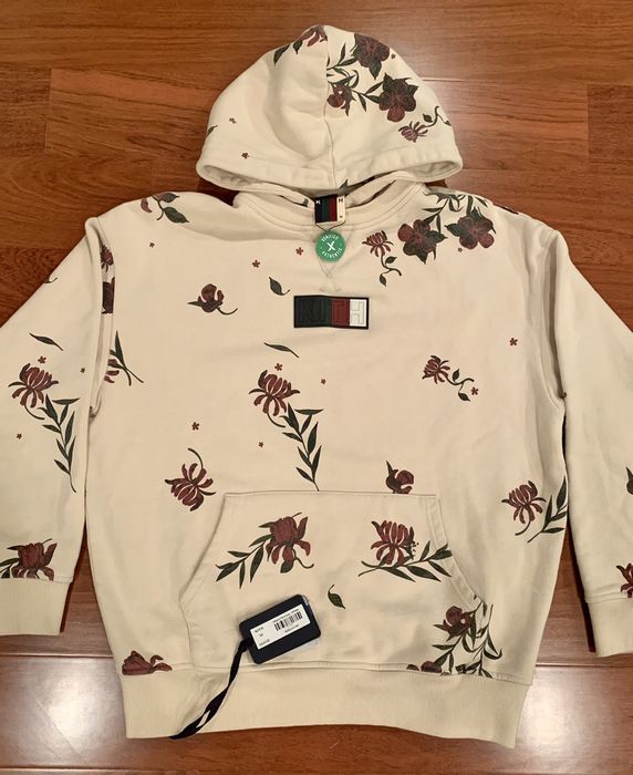 Kith williams 2 store floral hoodie off white