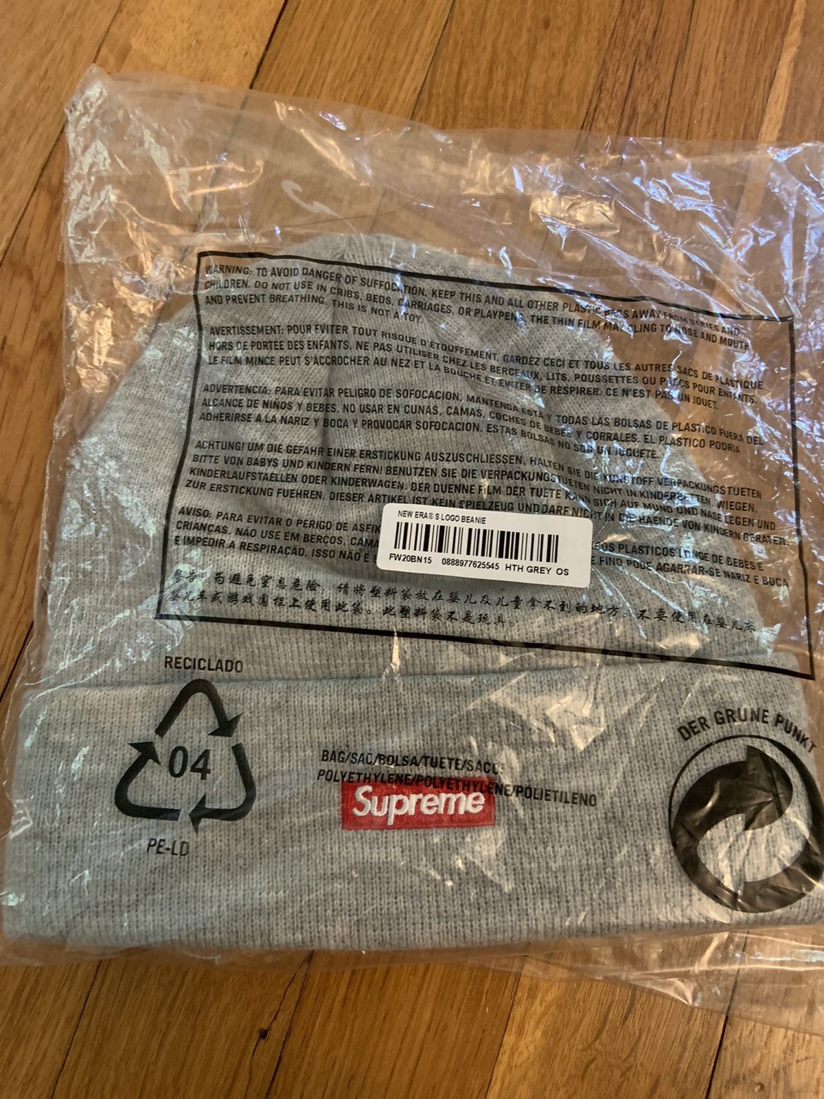 Supreme Supreme FW 20 heather gray beanie Size ONE SIZE - 4 Thumbnail