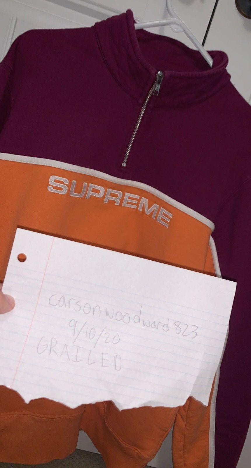 Supreme 2 Tone Half Zip Sweatshirt | Grailed