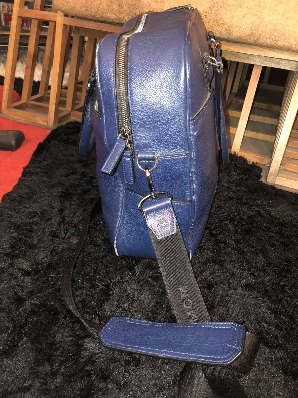 MCM Men’s MCM Leather Briefcase/Laptop Bag Size ONE SIZE - 4 Thumbnail