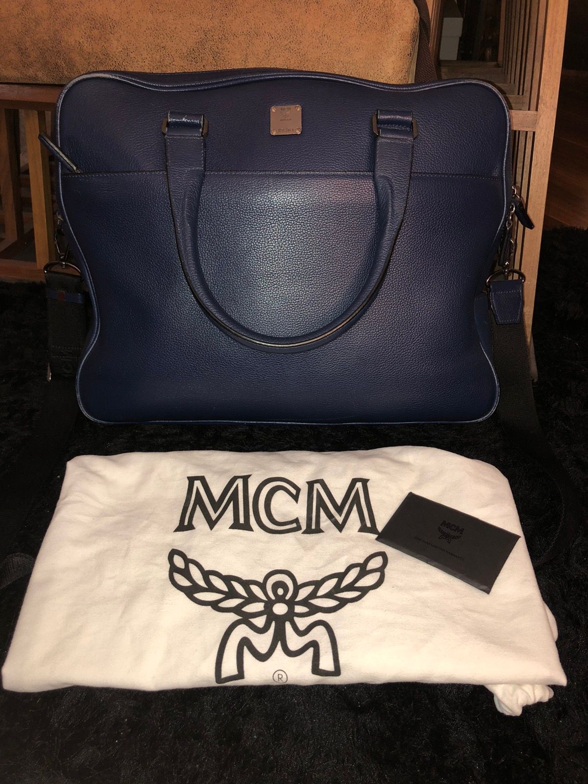 MCM Men’s MCM Leather Briefcase/Laptop Bag Size ONE SIZE - 1 Preview