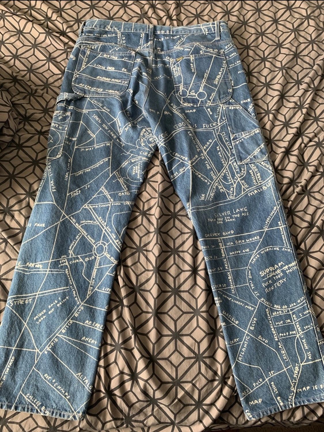 Supreme Gonz Map Denim Pant 30