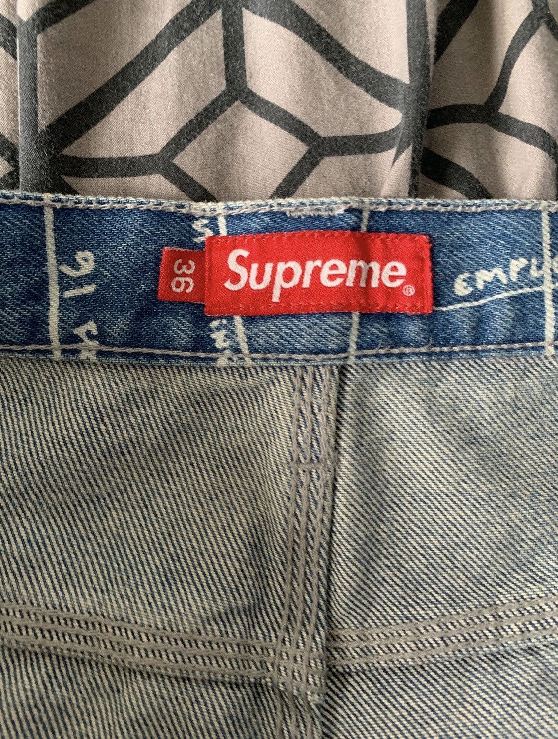 Supreme Supreme gonz map denim painter pant | Grailed