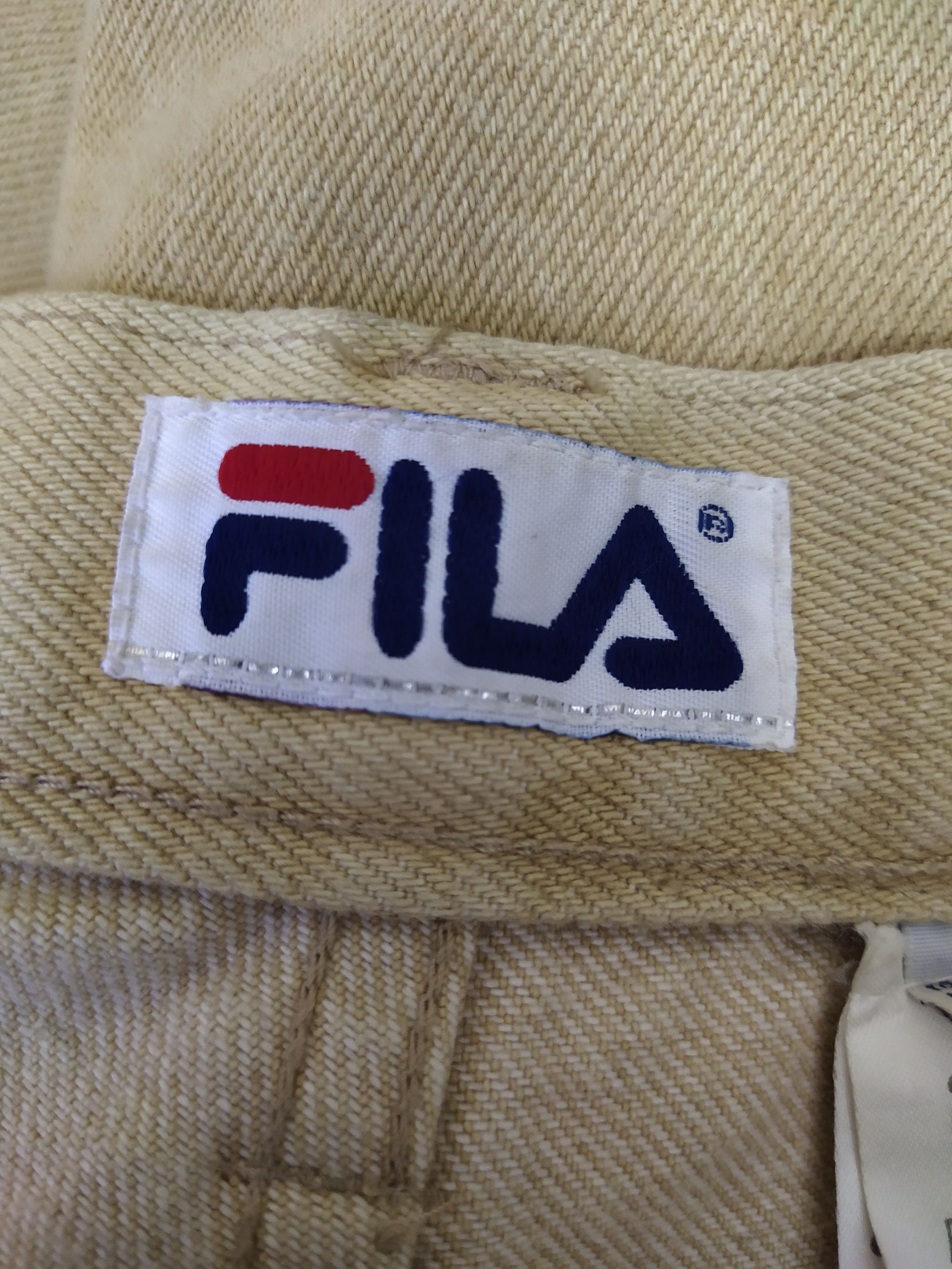 Fila × Vintage 90s FILA BAGGY TAPERED DENIM BIG LOGO (B488) Size US 32 / EU 48 - 8 Thumbnail