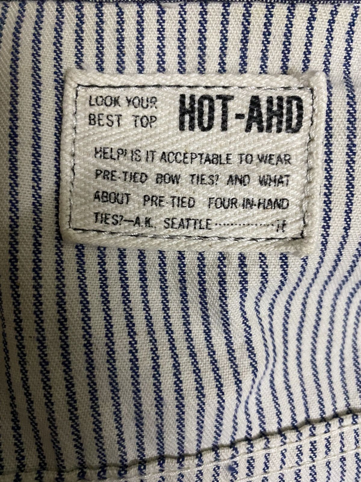 Japanese Brand × Vintage Vintage MASTERPIECE Hot-Ahd Hickory denim jacket Size US M / EU 48-50 / 2 - 7 Thumbnail