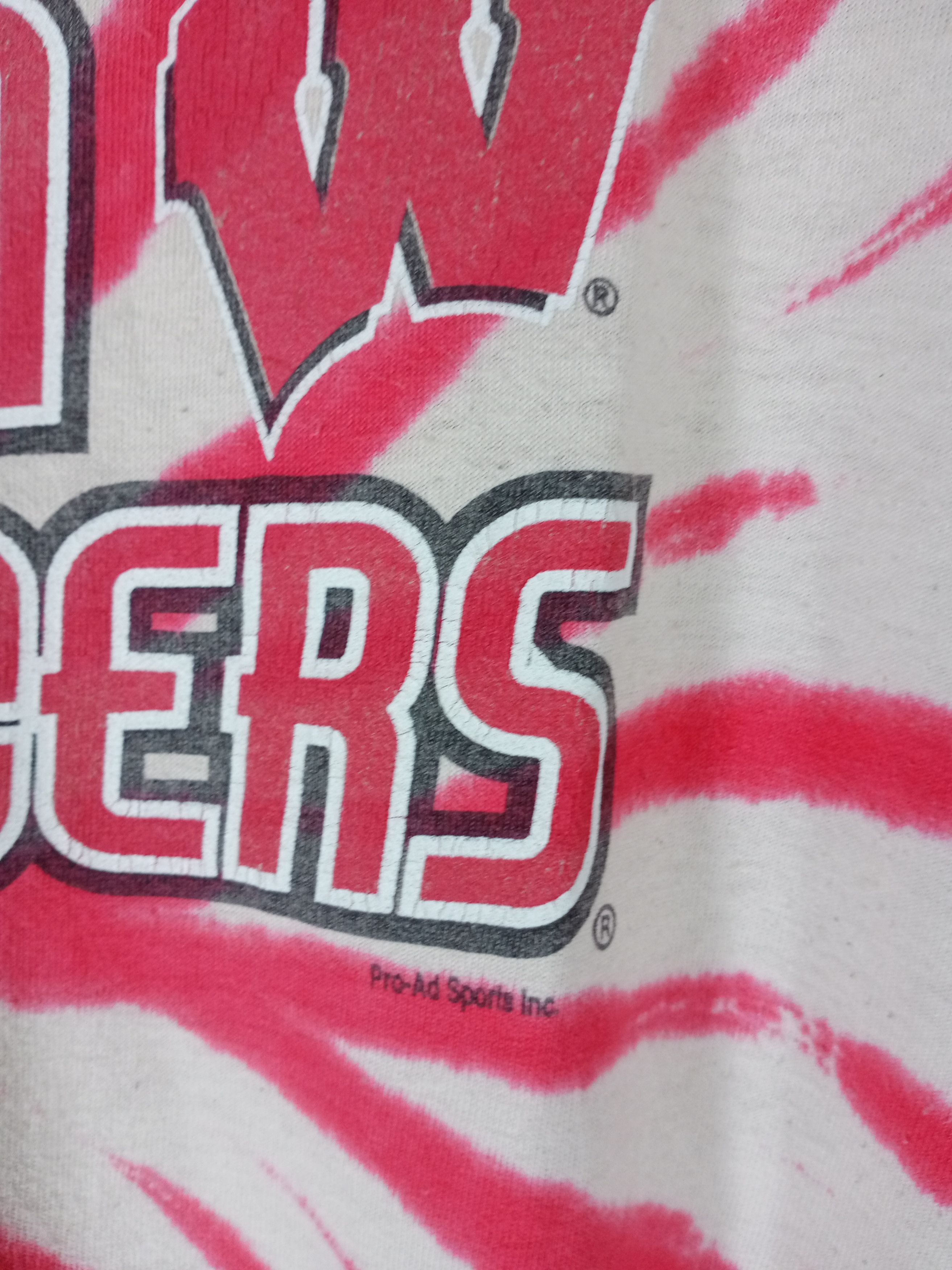 Vintage Rare Vintage Wisconsin Badgers Tie Dye Tshirt Size US XXL / EU 58 / 5 - 3 Thumbnail