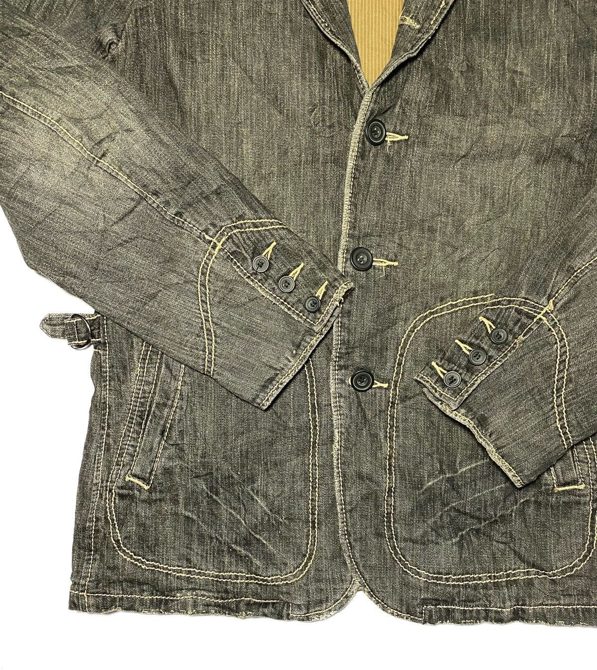 Japanese Brand Road Runner Distressed Denim Jacket Size US L / EU 52-54 / 3 - 7 Thumbnail