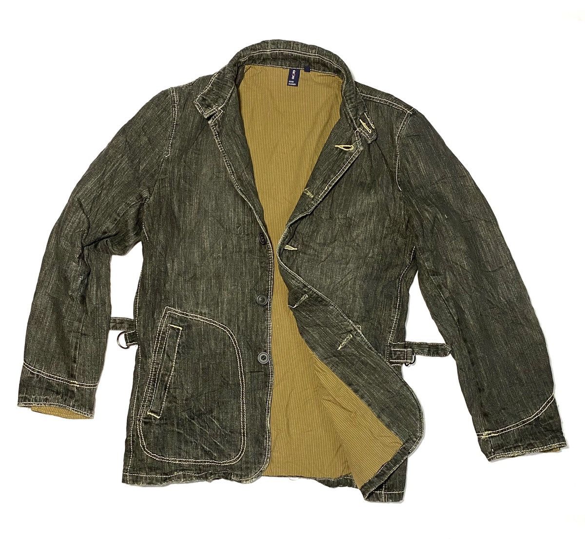 Japanese Brand Road Runner Distressed Denim Jacket Size US L / EU 52-54 / 3 - 3 Thumbnail