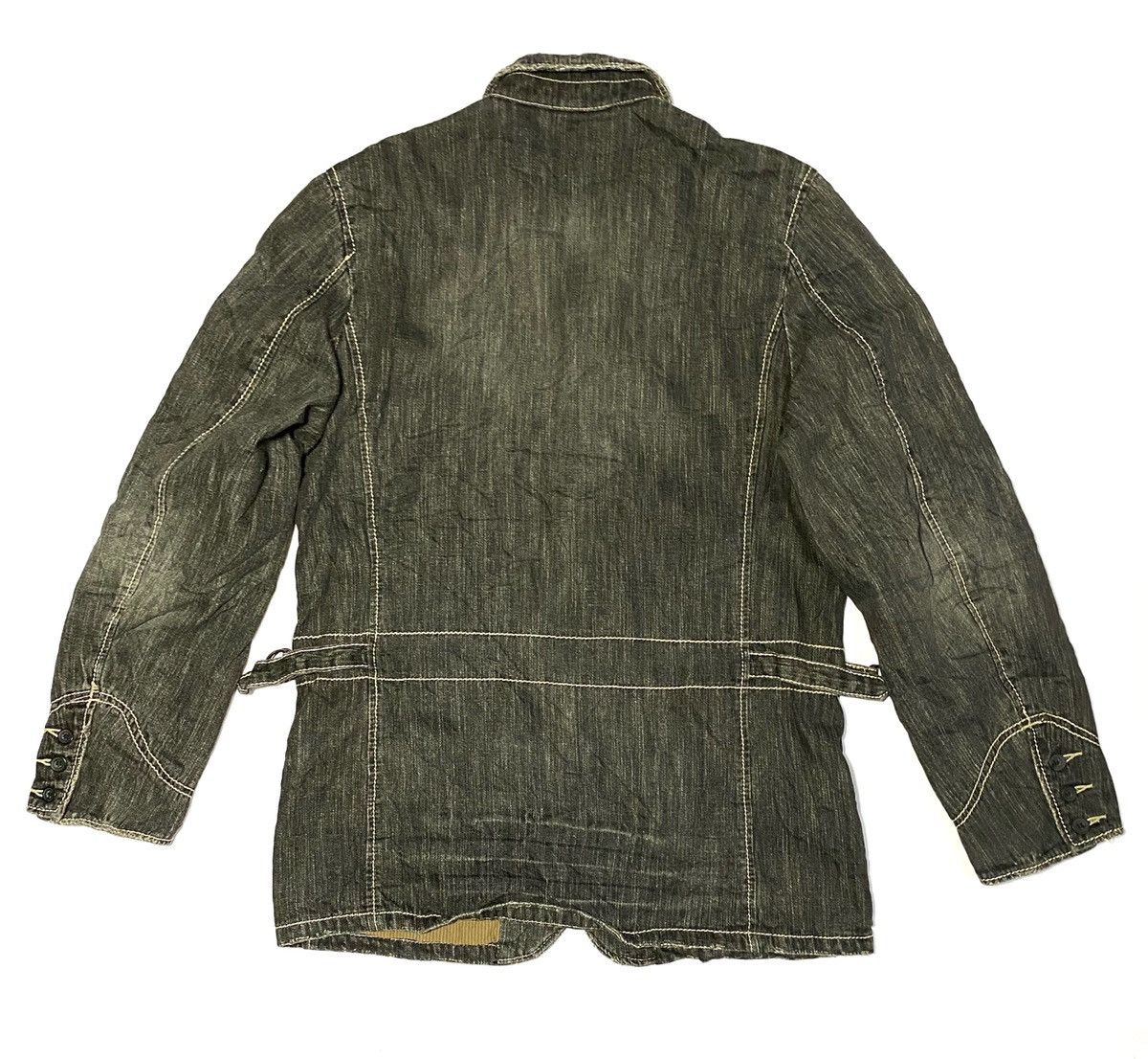 Japanese Brand Road Runner Distressed Denim Jacket Size US L / EU 52-54 / 3 - 6 Thumbnail