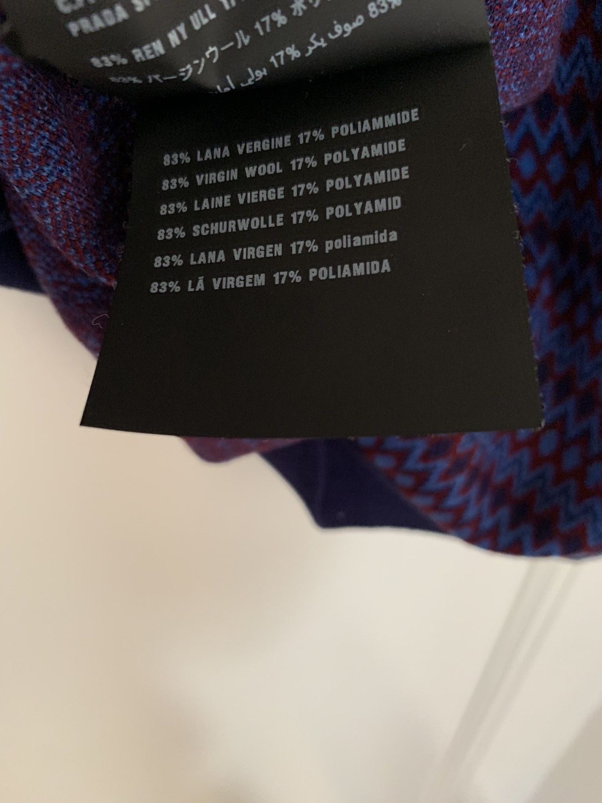Prada Multicolore deep V Neck Size US L / EU 52-54 / 3 - 4 Thumbnail