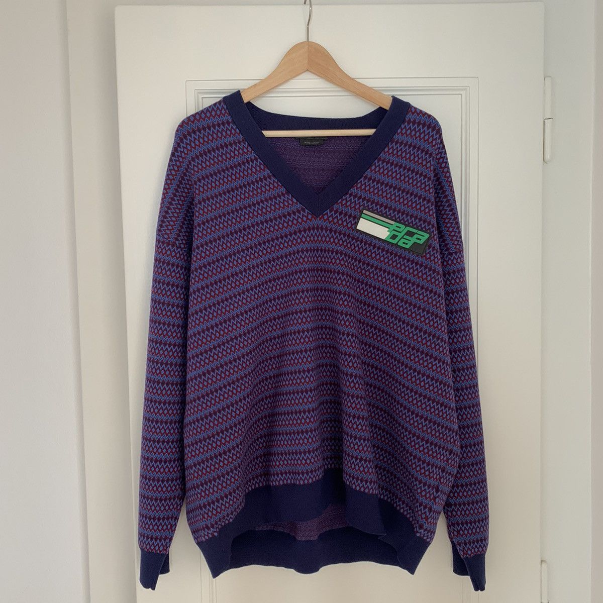 Multicolore deep V Neck