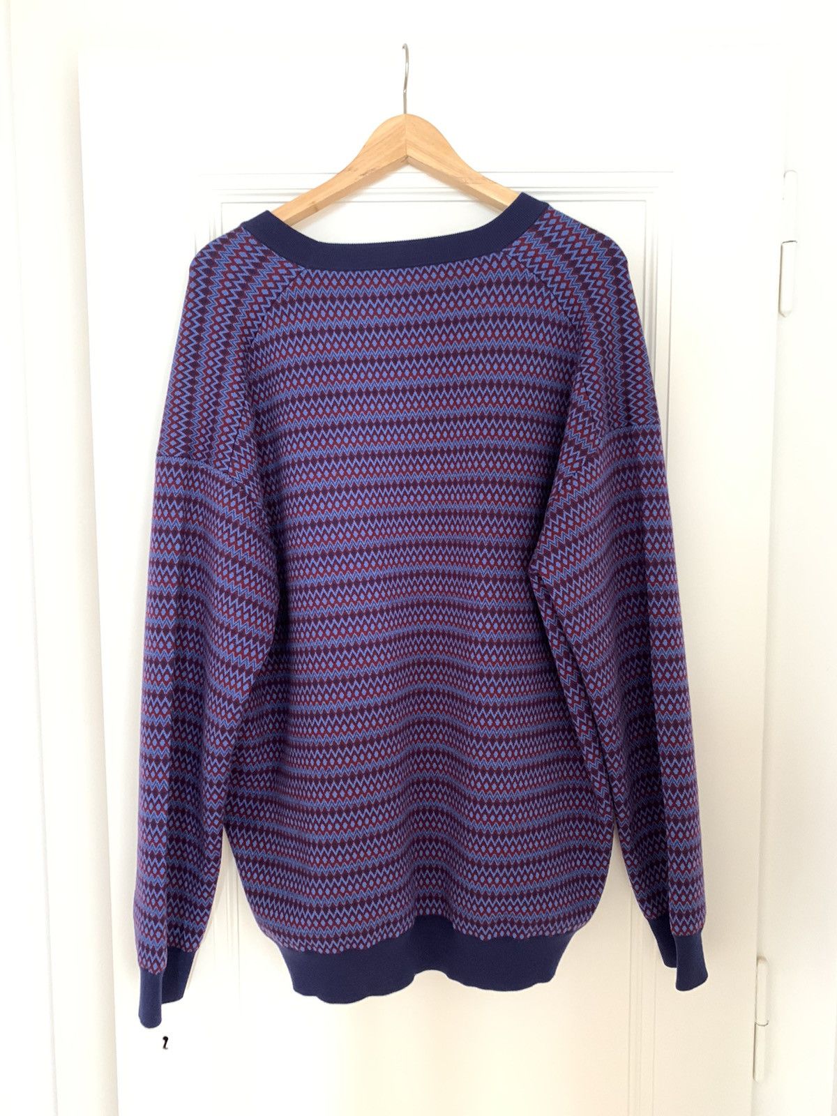 Prada Multicolore deep V Neck Size US L / EU 52-54 / 3 - 2 Thumbnail