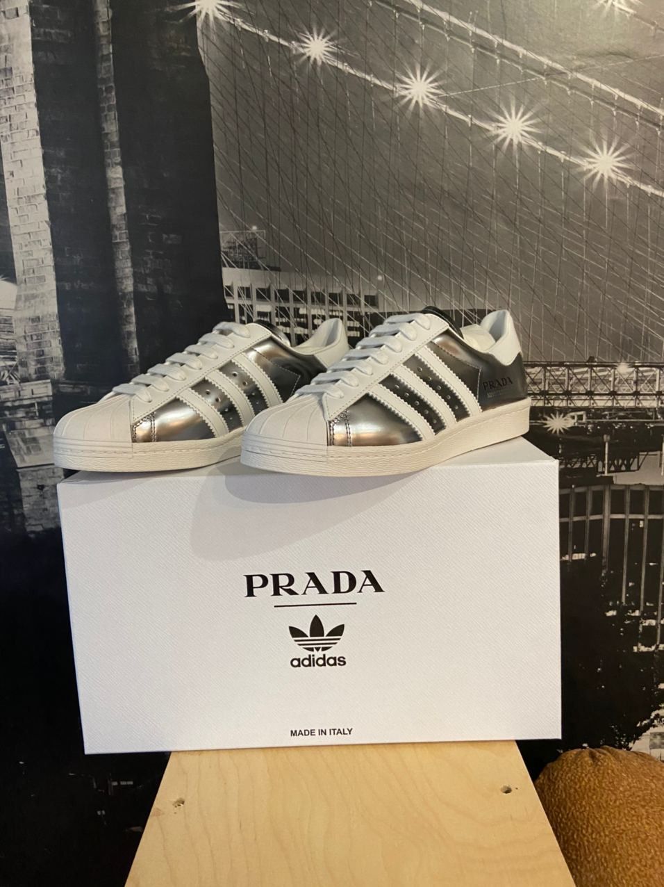 Adidas Prada Prada x Adidas Superstar silver Grailed