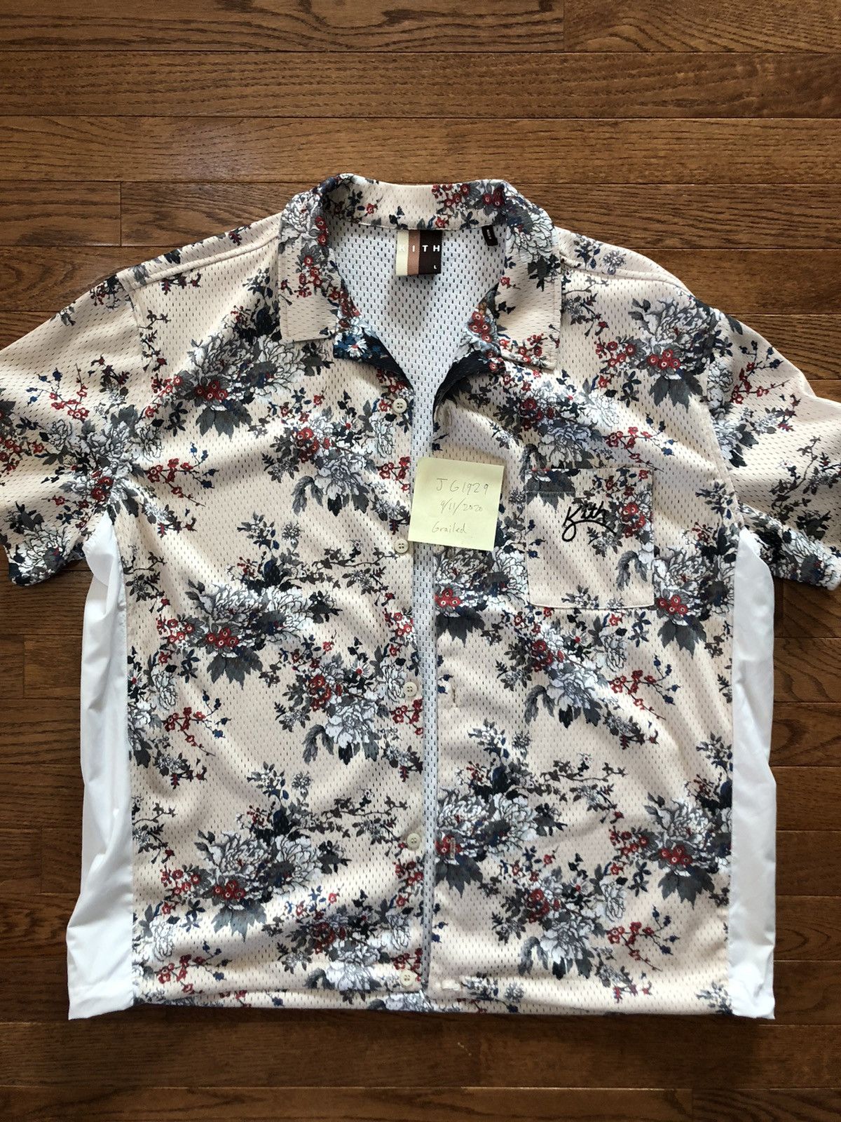 Kith Kith Floral Panel Camp Shirt Ivory Multi Large | Grailed