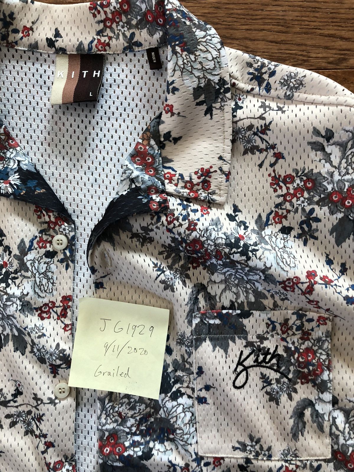 Kith Kith Floral Panel Camp Shirt Ivory Multi Large | Grailed