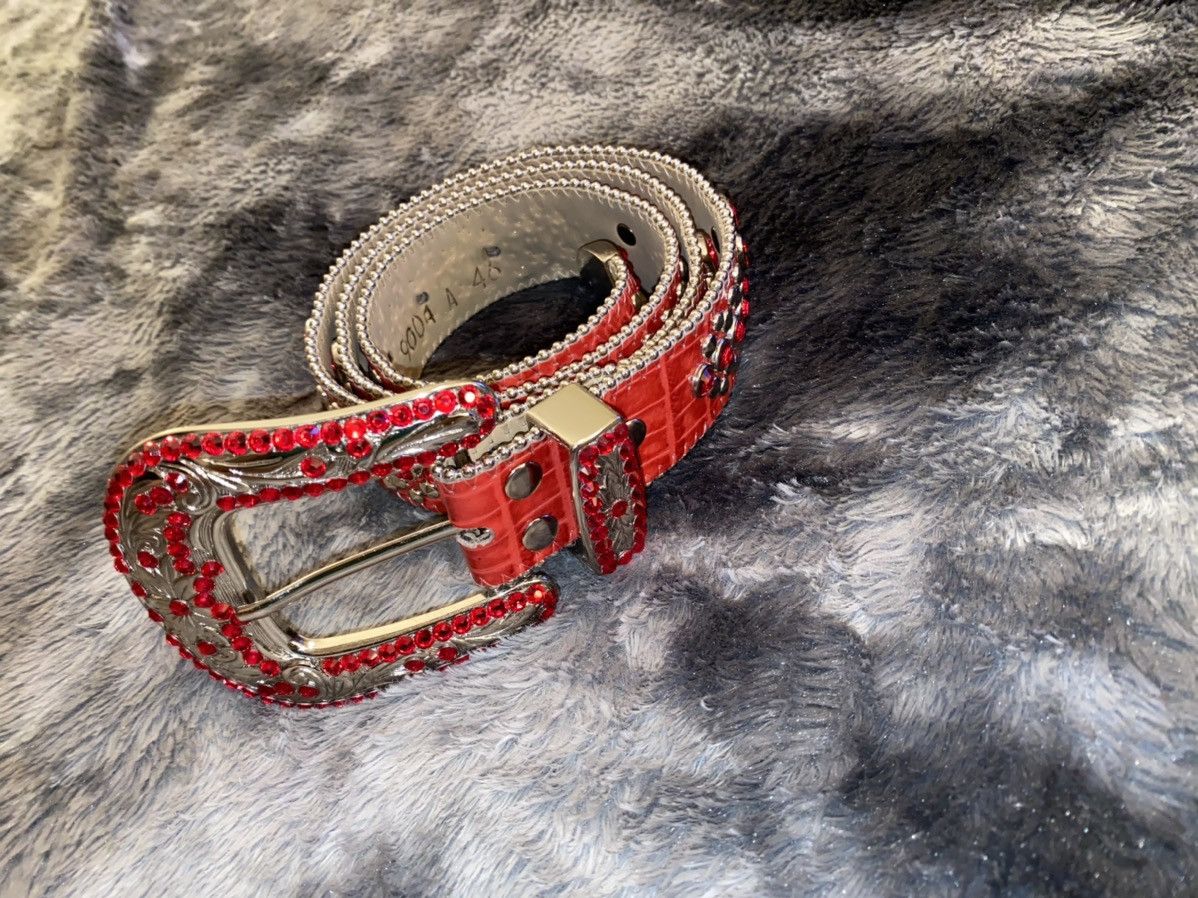 simon red stone belt