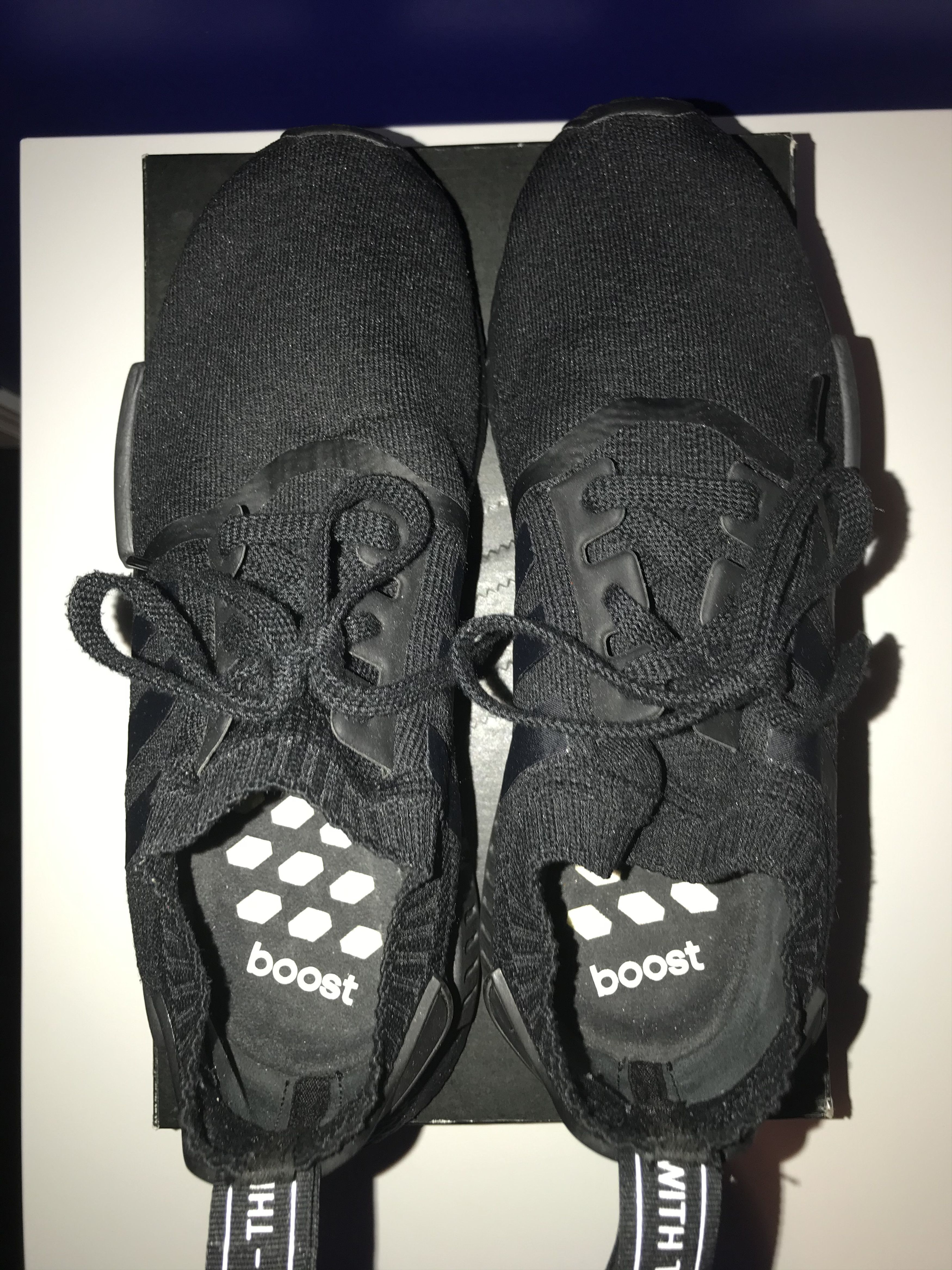 Adidas NMD_R1 Primeknit Japan Triple Black Size US 9 / EU 42 - 5 Thumbnail