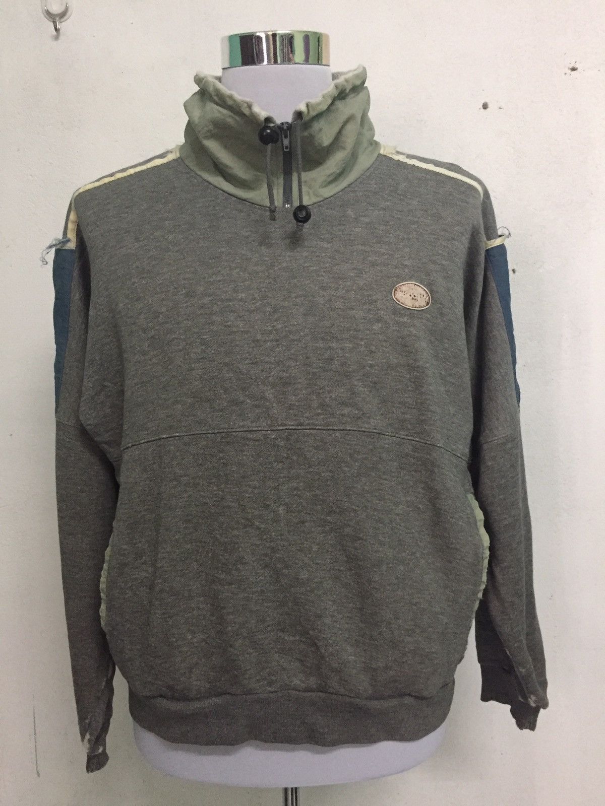 Adidas Distress Club Adidas Sweater Zipper Collar Size US L / EU 52-54 / 3 - 1 Thumbnail