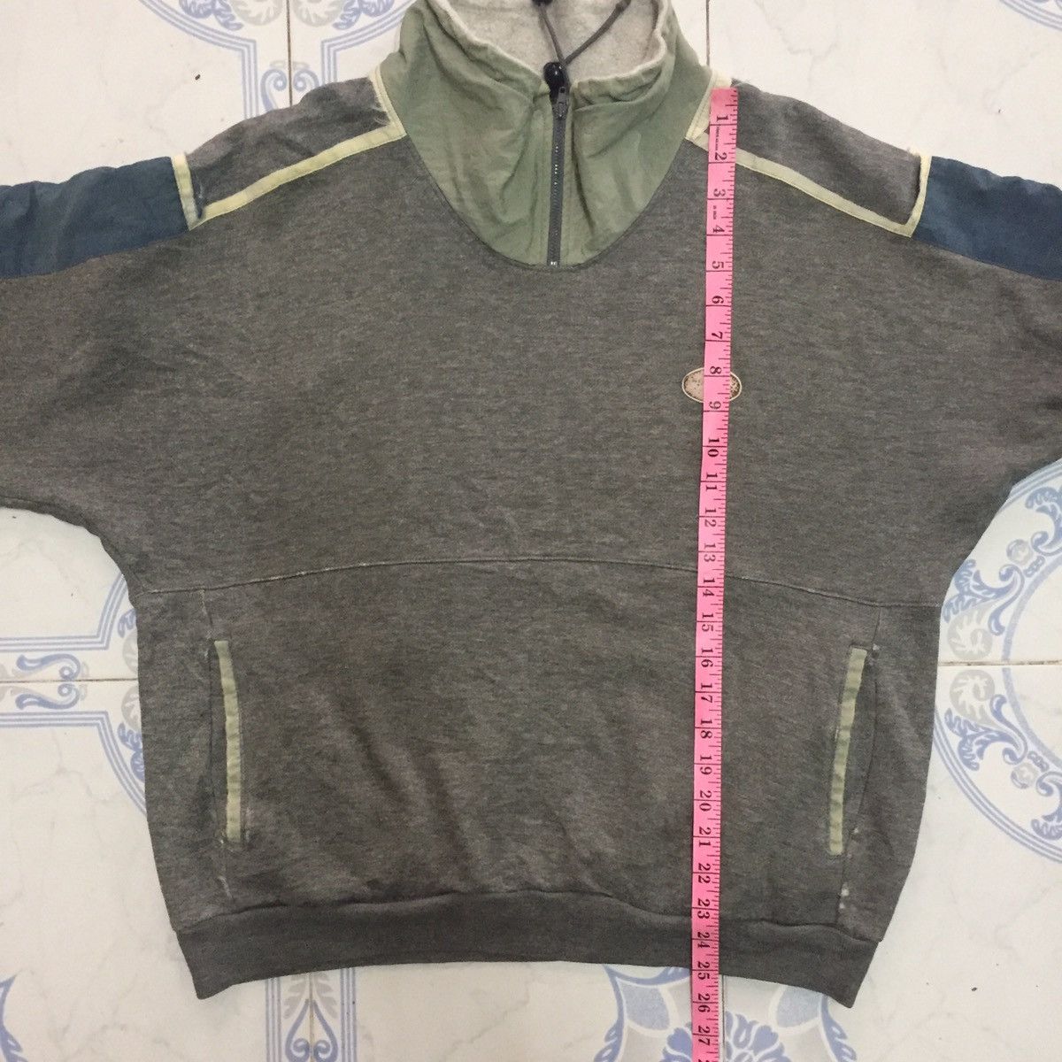 Adidas Distress Club Adidas Sweater Zipper Collar Size US L / EU 52-54 / 3 - 22 Thumbnail