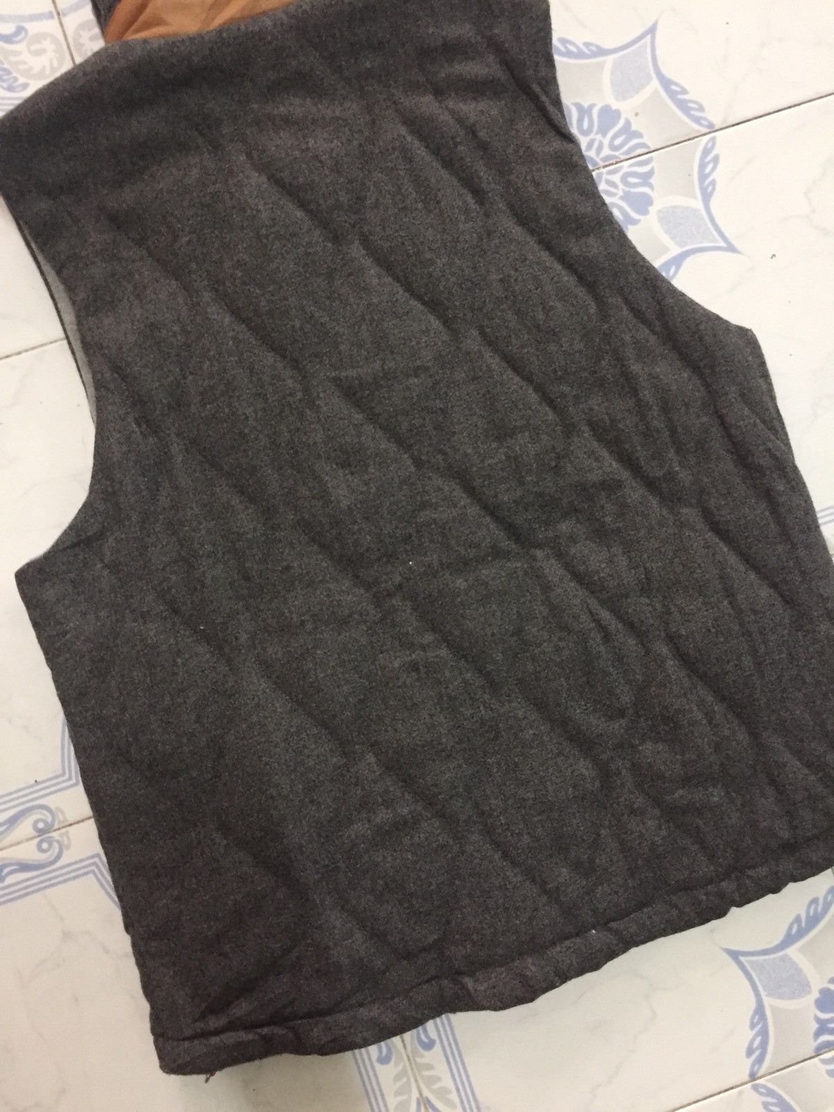 Japanese Brand Simplicite Plus Vest Wool Sweater Sheep Skin Collar Lining Size US M / EU 48-50 / 2 - 8 Thumbnail