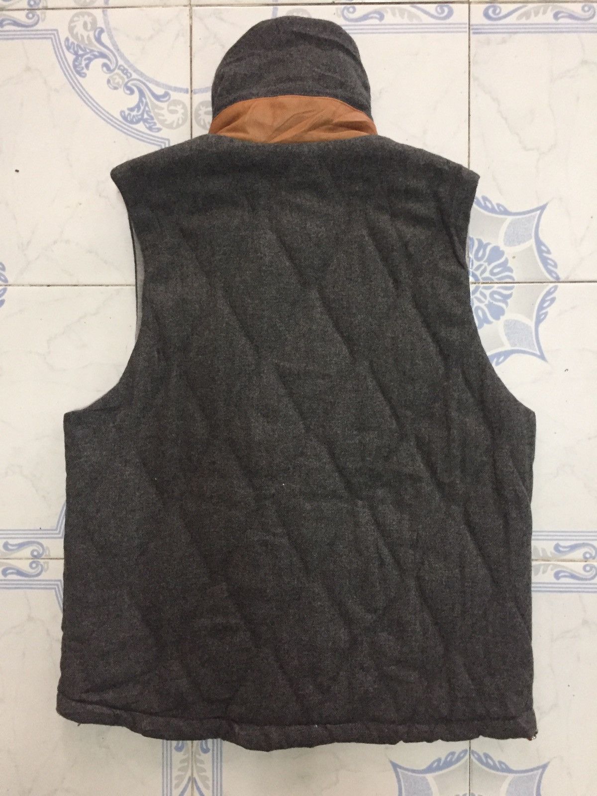 Japanese Brand Simplicite Plus Vest Wool Sweater Sheep Skin Collar Lining Size US M / EU 48-50 / 2 - 7 Thumbnail