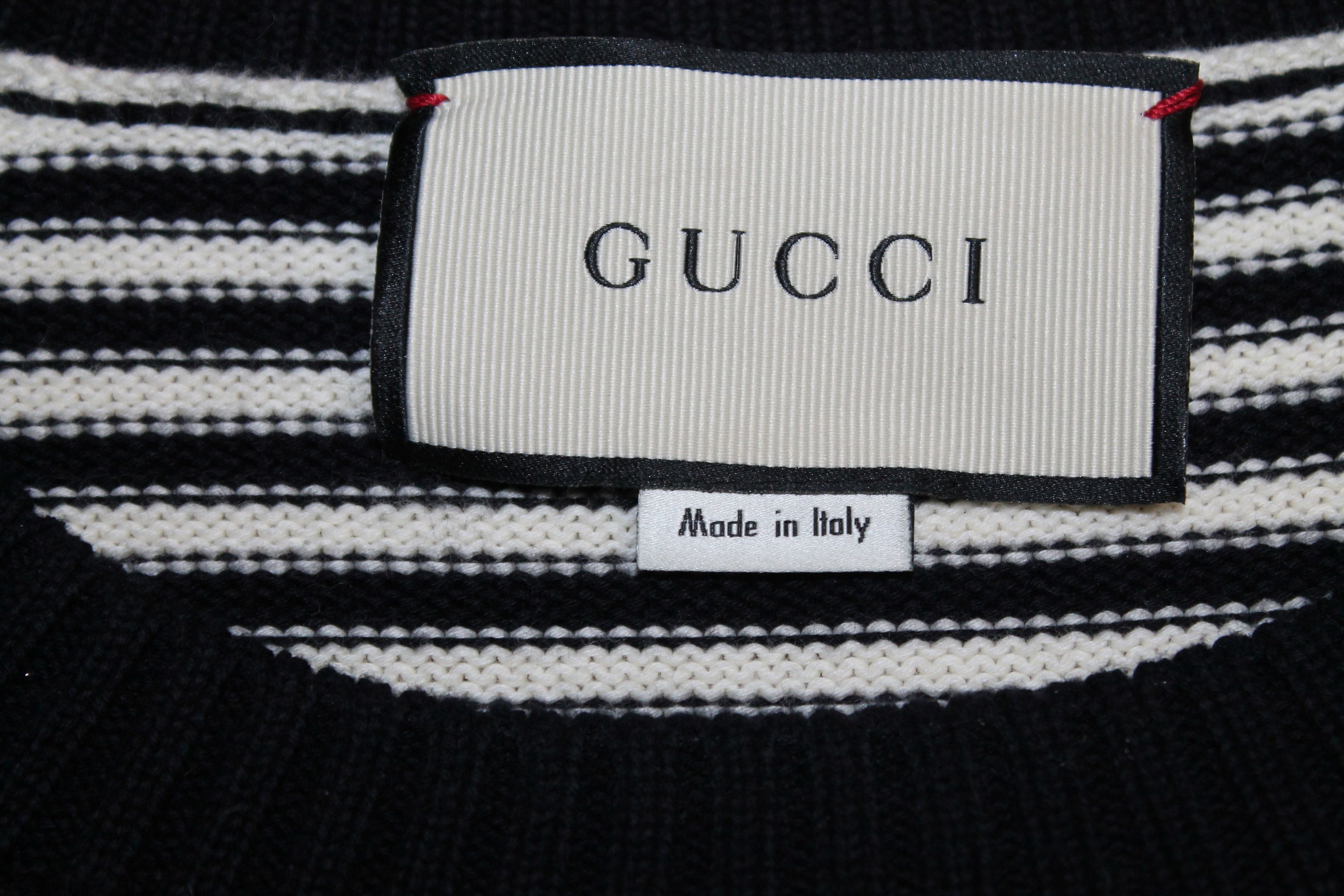 Gucci GUCCI GG AND STRIPES KNIT SWEATER Size US M / EU 48-50 / 2 - 6 Thumbnail