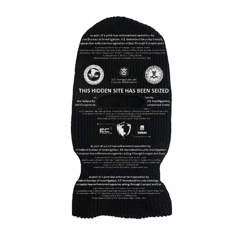 Silk Road “This Site Has Been Seized” Balaclava