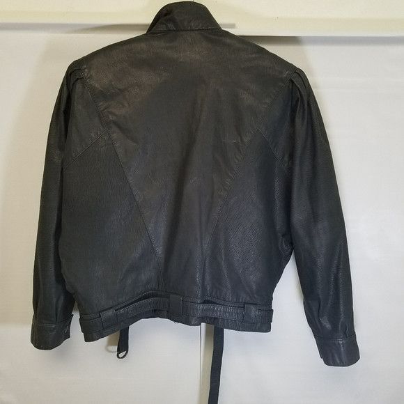 Leather Norcuer black cow leather vintage jacket | Grailed