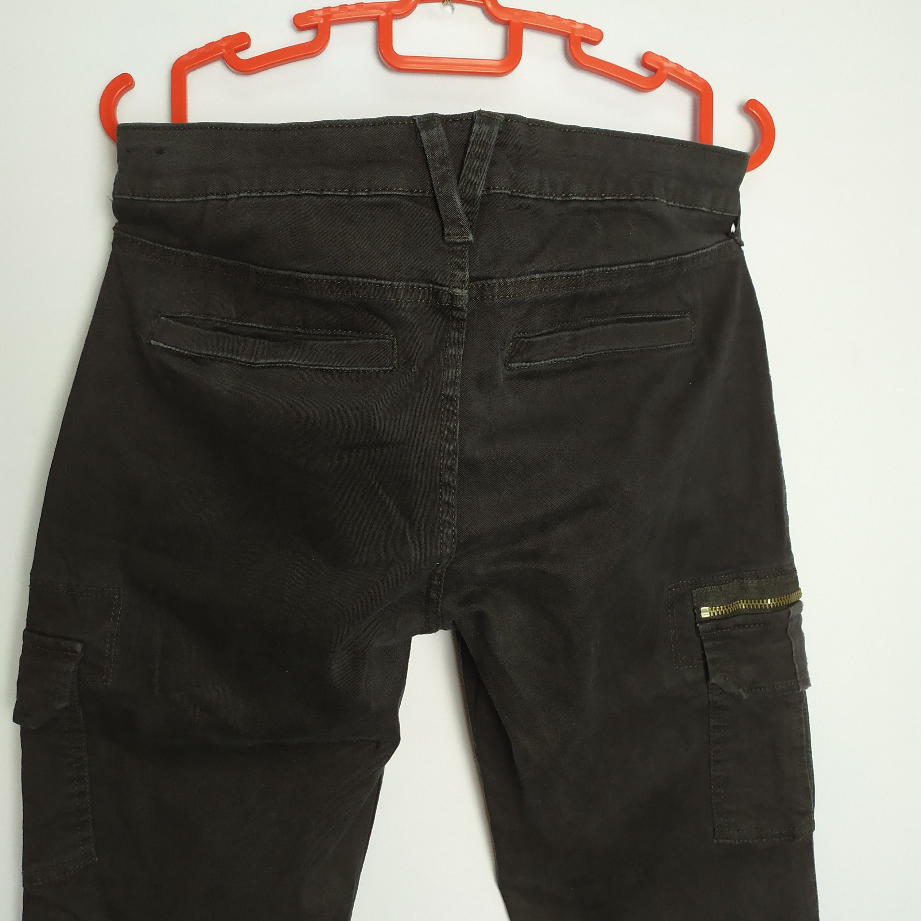 Express Express Black Cargo Pants Multipocket Utility Pant Size US 33 - 9 Thumbnail