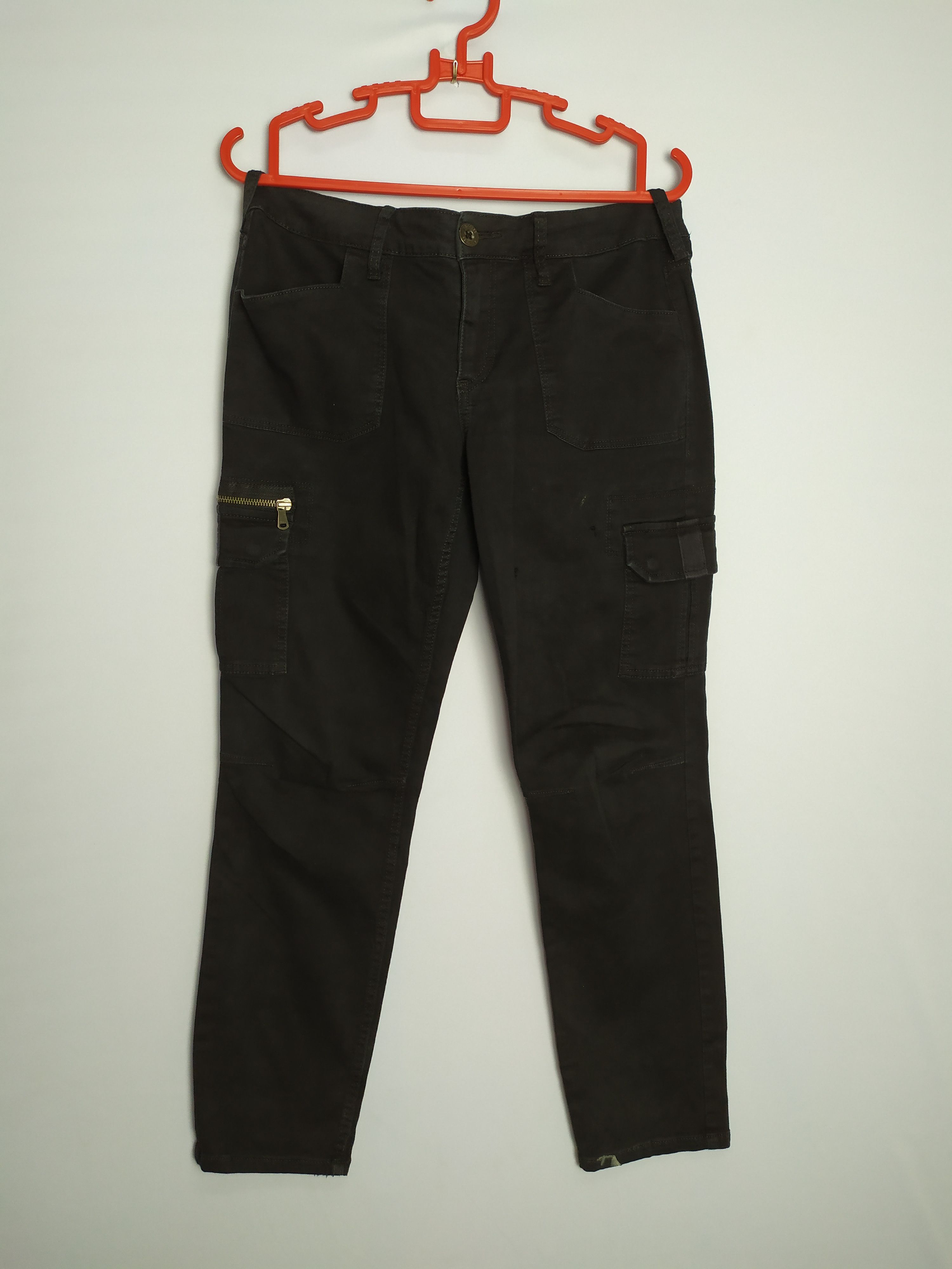 Express Express Black Cargo Pants Multipocket Utility Pant Size US 33 - 1 Thumbnail
