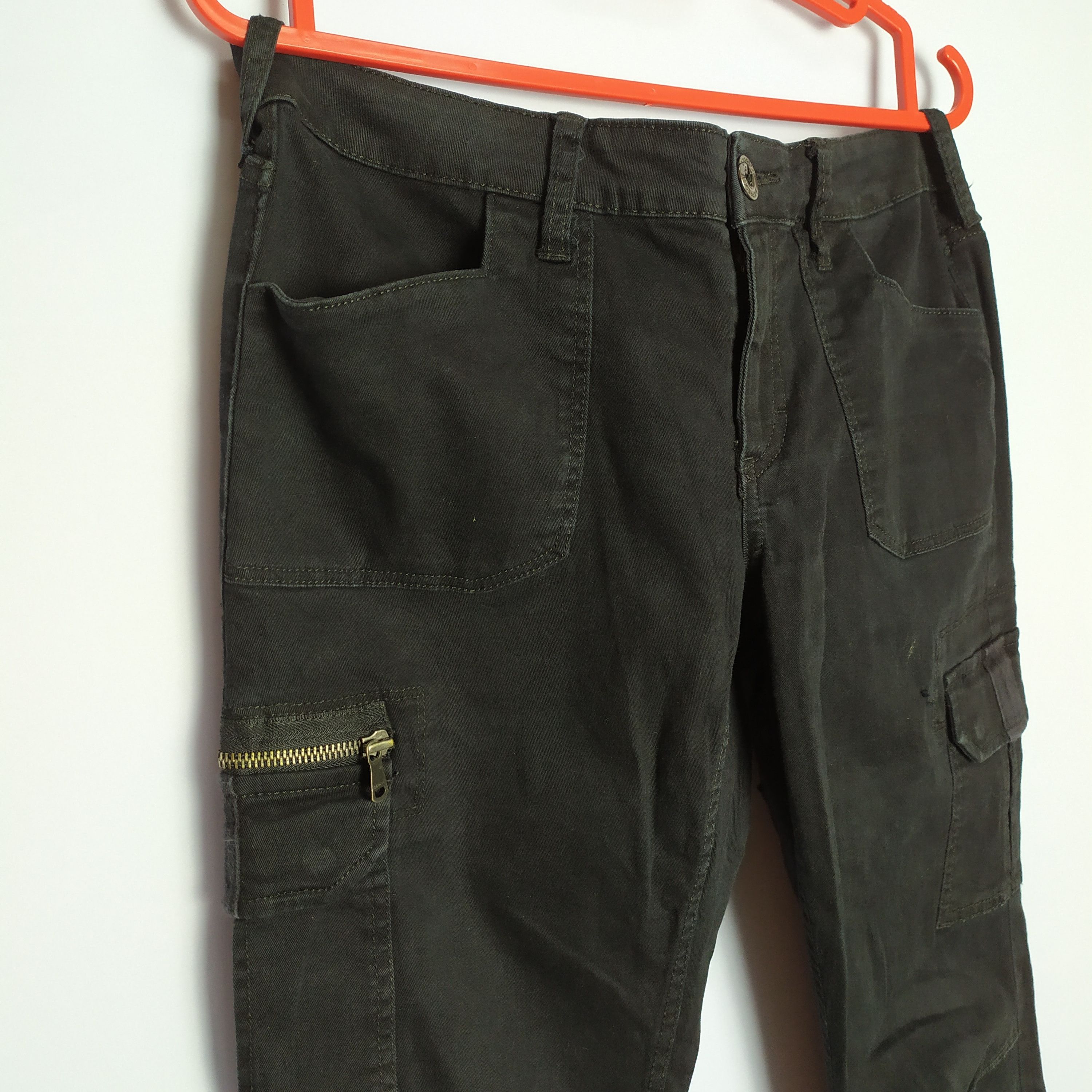Express Express Black Cargo Pants Multipocket Utility Pant Size US 33 - 4 Thumbnail